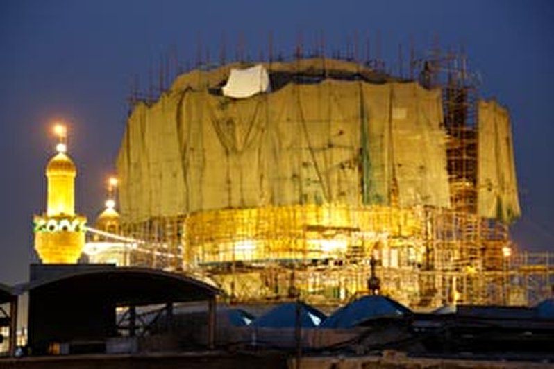 Restoration and revival of the historical dome of the holy shrine of Imam Ali (piece be upon him)