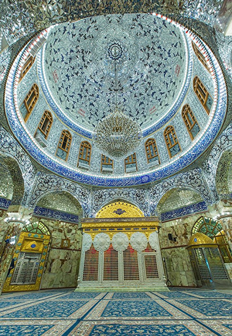 Inside the dome of Imam Hussein shrine(PBUH)