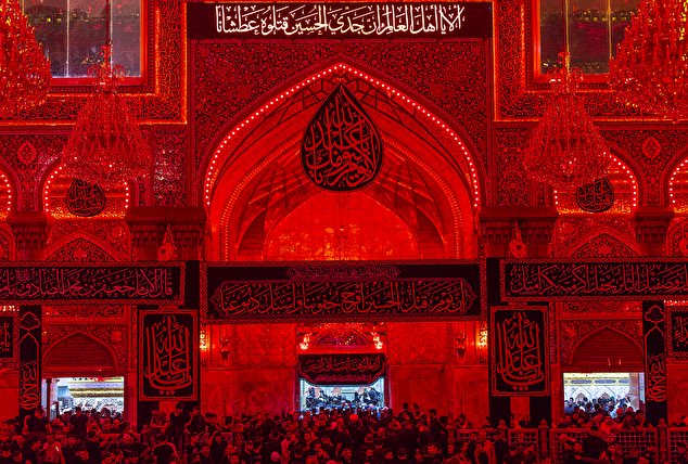 The holy shrine of Imam Hussein in Muharram