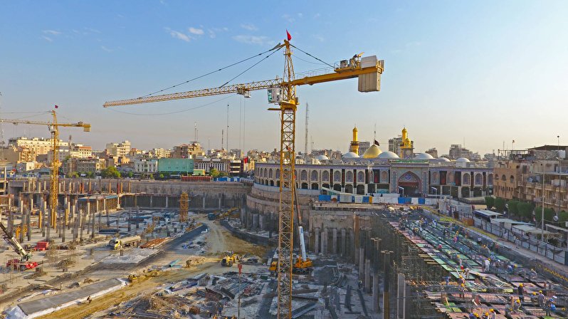 A perspective view of Imam Hussein shrine