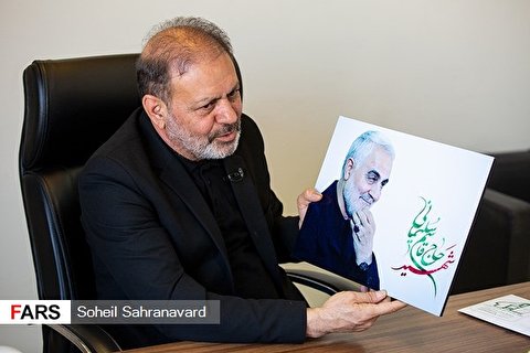 تاکید شهید سلیمانی بر ادامه پرقوت بازسازی و توسعه اعتاب مقدسه