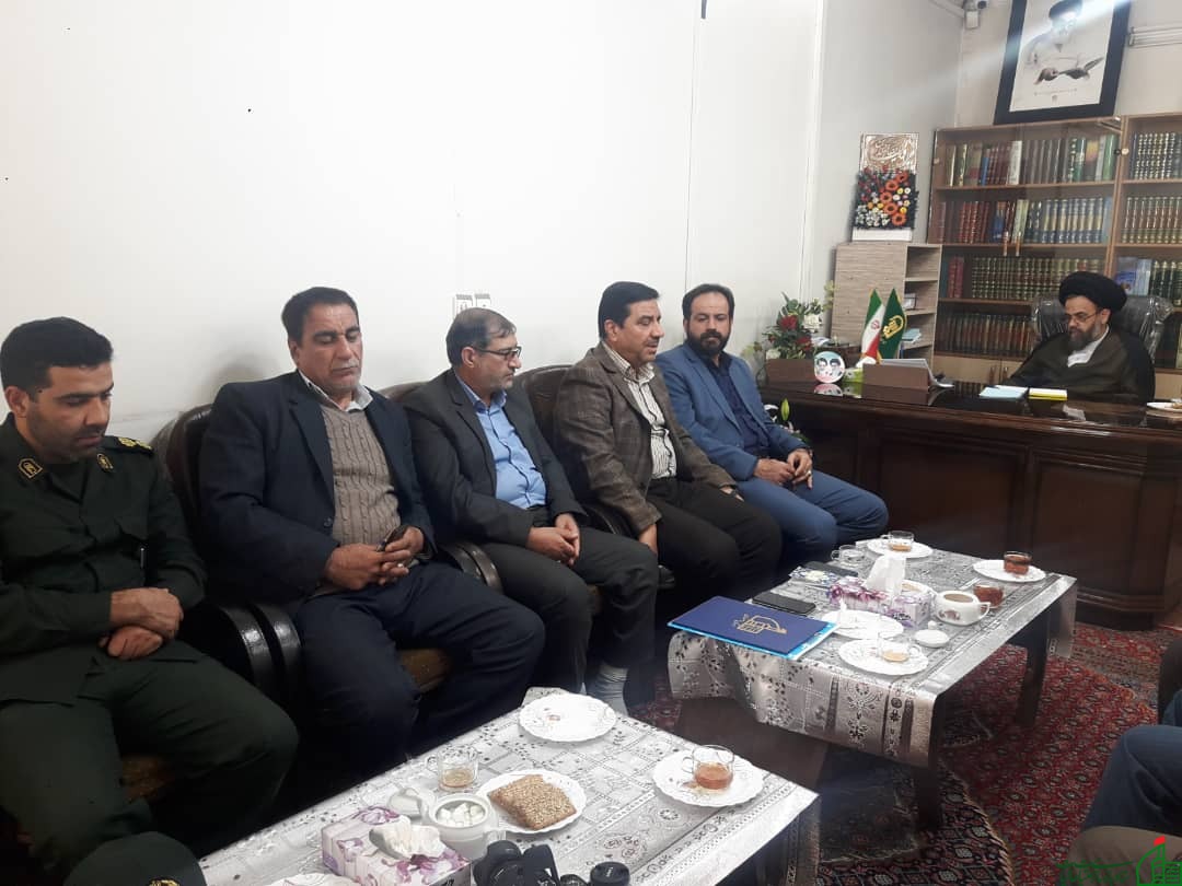 مراسم معارفه مسئول محترم دفتر ستاد بازسازی عتبات عالیات‌ شهرستان خمینی شهر