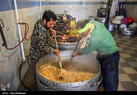 اقدامات ستاد بازسازی عتبات کمالشهر در رزمایش کمک مومنانه