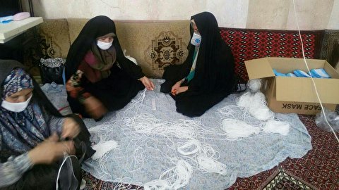 تولید 149 هزار عدد ماسک توسط بانوان خادم ستاد عتبات عالیات زنجان