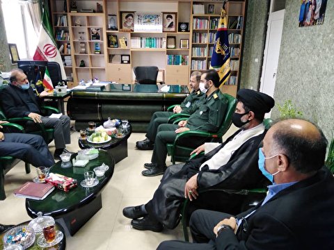 نشست مشترک فرماندهی سپاه کربلا ی مازندران با مسئولین ستاد بازسازی عتبات عالیات مرکز و استان