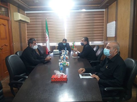 جلسه هماهنگی ستاد بازسازی عتبات عالیات شهر گناوه با فرماندار محترم شهر گناوه در روز شنبه مورخ  19 مهرماه 1399