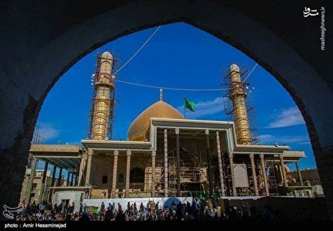 مشارکت 4 میلیون 500 هزار تومانی خادمین جهادی اموربانوان عتبات استان برای بازسازی حرم امامین عسکریین(ع)درسامرا