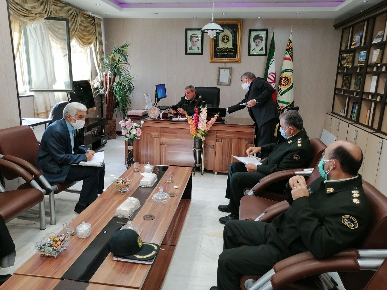 جلسه ستاد بازسازی عتبات عالیات با فرماندهی نیروی انتظامی