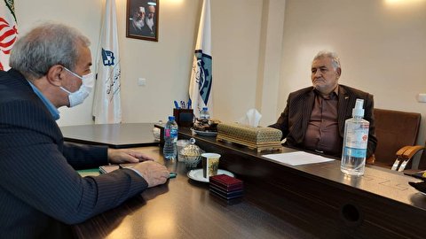 دیدار آقای عسکری با مهندس سهل آبادی مدیر عامل اتاق صنعت ،معدن و تجارت استان اصفهان