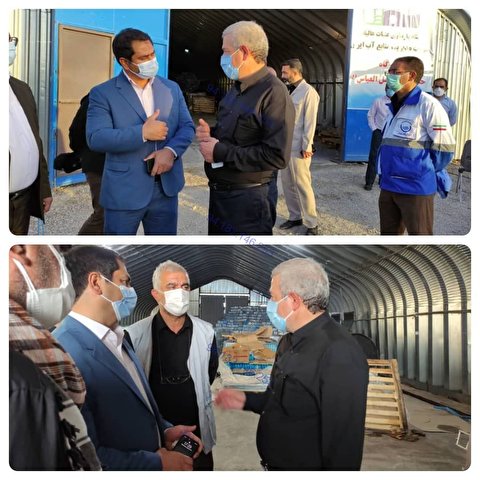 بازدید رییس ستاد بازسازی عتبات عالیات کشور از منابع تامین آب در مرز مهران
