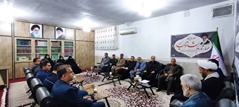 حضور رئیس و اعضای ستاد توسعه و بازسازی عتبات عالیات استان در جلسه هیئت امناء شهرستان معمولان