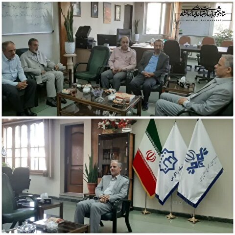 دیدار ریاست و معاون فرهنگی ستاد عتبات عالیات استان با مدیر کل و معاونین صدا و سیما مرکز کرمانشاه