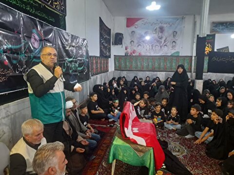معرفی ستاد در مراسم شیرخوارگان حسینی شهرستان سلطانیه