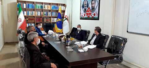 تشکیل جلسه در سپاه شهداء استان