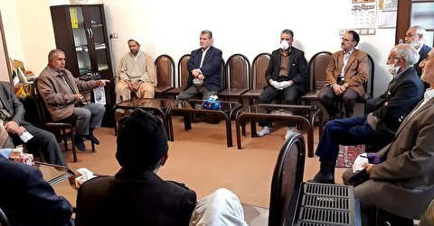 حضور رئیس ستاد بازسازی عتبات عالیات استان آذربایجان غربی به همراه هیئت همراه در شهرستان خوی