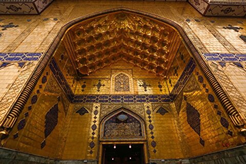 رونمایی ایوان حرم مطهر امام علی (ع)؛ تاریخ شکوه هنر اسلامی + فیلم