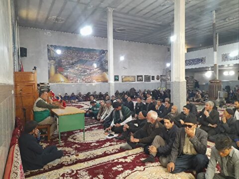 اهالی روستای علم کندی شهرستان ماهنشان ، میزبان پرچم متبرک حرم مطهر امام حسین(ع)