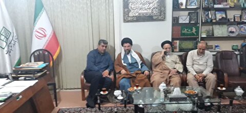 حضور حاج آقا ضیغمیان مدیر کل محترم مرکز خدمات حوزه های علمیه استان کرمانشاه و امام جمعه محترم شهرستان سرپل ذهاب در ستاد عتبات