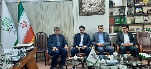دیدار مدیر عامل  و معاونین محترم بانک قرض الحسنه مهر ایران استان کرمانشاه با ریاست محترم ستاد