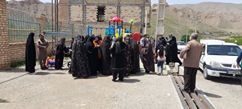 اهالی روستای لیلان شهرستان ماهنشان ، میزبان پرچم متبرک حرم مطهر امام حسین(ع)