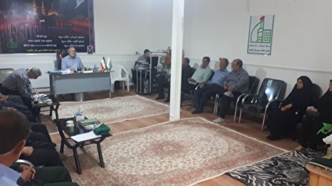 جلسه ماهانه ستاد توسعه و بازسازی عتبات عالیات شهرستان چایپاره