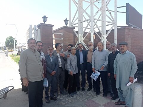 گزارش تصویری از بازگشت خادمین اعزامی به کربلای معلی