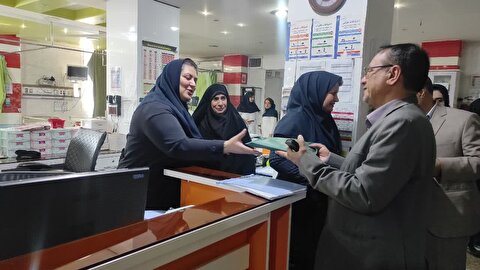 دیدار با کادر درمانی بیمارستان شهید مدنی