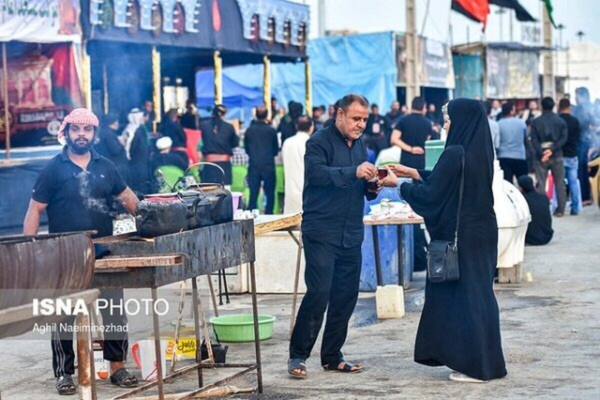 خدمت رسانی ۳۲ موکب چهارمحال و بختیاری در اربعین