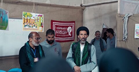 بازدید امام جمعه اردکان از مواکب استان یزد در مسیر پیاده‌روی اربعین