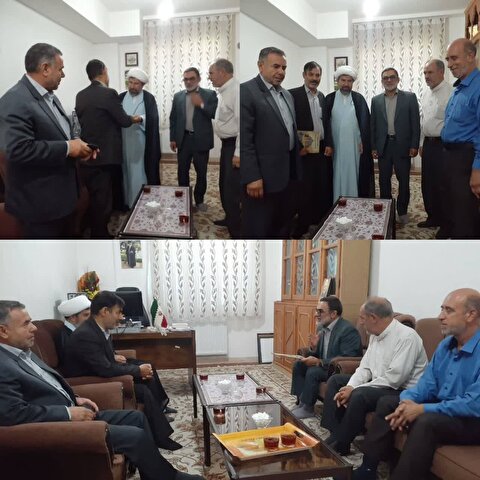 جلسه تکریم ومعارفه دبیرستادتوسعه وبازسازی عتبات عالیات شهرستان هرسین